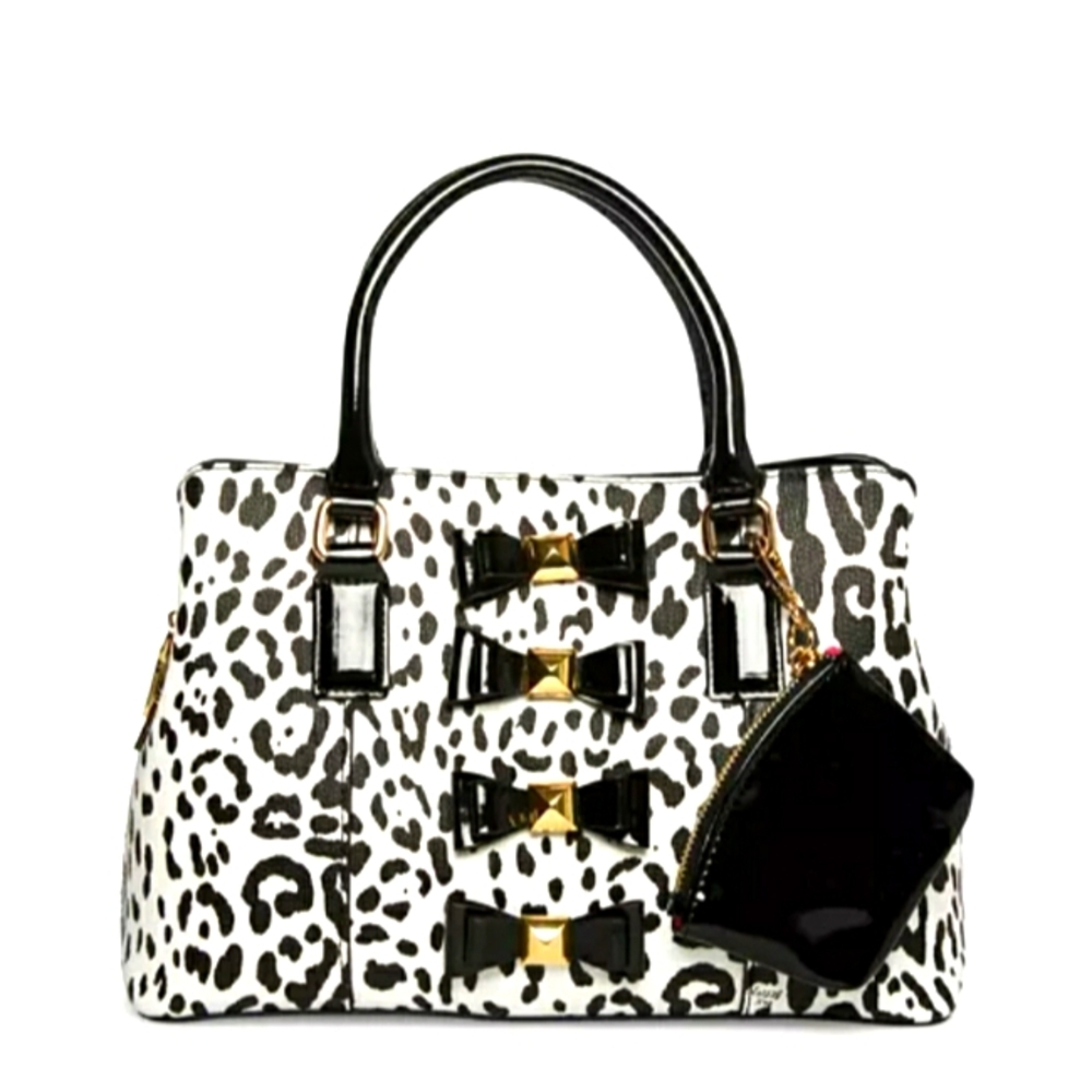 Snow Leopard Bow Satchel